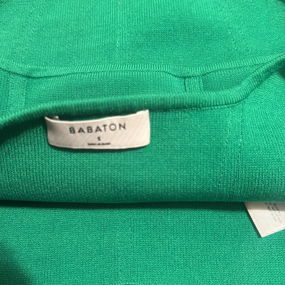 Aritzia Babaton Sculpt Knit Bustier Green Top - Picture 5 of 5